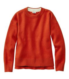 Our essential crewneck sweater is both classic and comfortable. In an ultrasoft midweight blend of 95% cotton with 5% cashmere for a luxurious feel. Slightly Fitted: Softly shapes the body. Falls at hip. Falls at hip. Falls at hip. Slightly Fitted: Softly shapes the body. In 95% cotton with 5% cashmere. In 95% cotton with 5% cashmere. In 95% cotton with 5% cashmere. In 95% cotton with 5% cashmere. Machine wash, dry flat or dry clean. Split hem falls longer in the back. Split hem falls longer in Autumn Pallet, Orange Wardrobe, Salmon Sweater, Fall Fashion Sweaters, Essential Crewneck, Work Fits, Orange Sweater, Orange Sweaters, Closet Inspiration