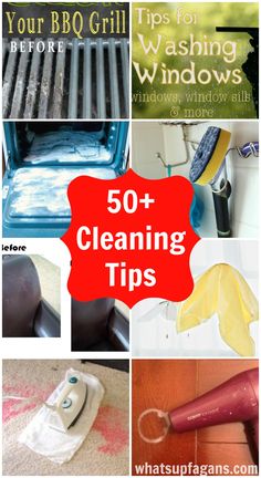 cleaning tips to keep your house clean in the winter and spring time with text overlay that reads 50 + cleaning tips to deep clean every room in your house