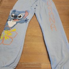 Disney Stitch Blue Embroidered Sweatpants. New Stitch Sweatpants, Hocus Pocus Disney, Embroidered Sweatpants, Quilted Pants, Disney Pants, Stitch Blue, Tie Dye Sweatpants, Plus Size Joggers, Hoodie And Sweatpants