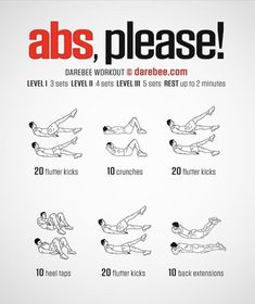 an exercise poster with instructions to do abss