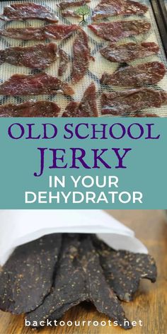 an old school jerry in your dehydraator recipe with the title overlay