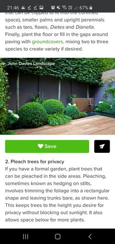 the garden design app is open to all kinds of plants and shrubs, including trees