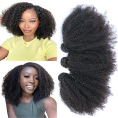 PRICES MAY VARY. 【Hair Material】100% Mongolian Human Hair, Grade 8A Afro Kinky Curly Human Hair, Cut from One Donor Directly, Afro Big Curly Texture 【Hair Weight&Length】About 95g-105g/Bundle, Full&Thick, Usually 3 Bundles are Enough for A Full Head. Pls Stretch Curly Hair to Be STRAIGHT then Measure It 【Hair Color】Classic Natural Color, Can Be Dyed, Permed, Bleached, Straightened, Curled and Styled as Your Own Hair, Easy to Install, wash and care 【Hair Quality】Double Machine Weft to Make It Stab Curly Hair Bundles Black Women, Natural Hair Clip Ins, 4c Afro, Curly Bundles, Texture Hair, Curly Weave, 100 Human Hair Extensions, Human Hair Bundles, Hair Easy