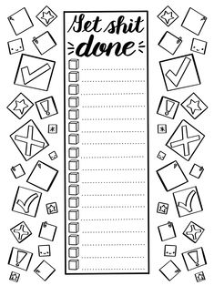 Paper Template Free, Free Adult Coloring Printables, Cricut Templates, Coloring Printables, Tracker Ideas, Bullet Journal Ideas Templates, Adult Colouring Printables, Bullet Journal Mood Tracker Ideas, Swear Word Coloring