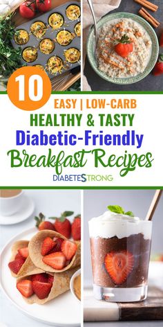 healthy and tastyly breakfast recipes with text overlay