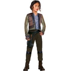 Get ready to join the Rebel Alliance and infiltrate the Galactic Empire in this Jyn Erso costume for kids. Recreate your favorite scenes as one of the newest characters from the beloved Star Wars universe! Rouge One Star Wars, Jyn Erso Costume, Star Wars Bar, Rogue One Jyn Erso, Disfraz Star Wars, Twin Ideas, 2016 Movies, Star Wars Home Decor, Star Wars Halloween Costumes