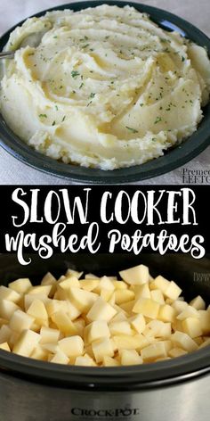 slow cooker mashed potatoes are the best way to make mashed potatoes for dinner