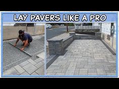 a man laying paverss like a pro