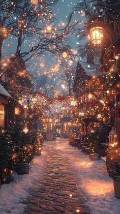 Wallpaper Backgrounds Winter Beautiful, Snowing Wallpaper Iphone, Photo Noel Aesthetic, Winter Wonderland Iphone Wallpaper, Holiday Aethstetic, Magic Winter Aesthetic, Cozy Snow Aesthetic, Wallpapers Iphone Christmas, Winter Lights Aesthetic