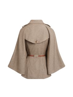 Impeccably cut from premium pure lambswool Melton, the Sienna Cape is designed to impress in a selection of beautiful colours. Ultra flattering with a tailored fit we’ve added a slender leather belt, complete with a shiny light gold buckle, designed to cinch you in at the waist. Individually handmade in England, expect classic trench styling details like storm flaps, front and back, plus arm slits, discreet front pockets, removable Toscana fur collar and quality twill lining. Look out for hallma Luxury Wool Cape For Winter, Luxury Wool Cape For Women, Brown Wool Herringbone Outerwear, Brown Alpaca Winter Cape, Luxury Brown Wool Cape, Fairfax And Favor, Herringbone Fabric, Wool Cape, Capes For Women