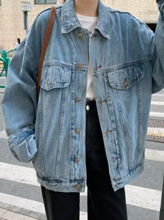 Peneran Christmas Gift 2024 New Autumn Women's Plus Size Denim Jacket Casual Jean Jackets Loose Long Vintage Streetwear Outerwear Female S Shoulder:53cm(21") Bust:118cm(46.5") Length:61cm(24") Sleeve:54cm(21.25") M Shoulder:54cm(21.25") Bust:122cm(48") Length:62cm(24.5") Sleeve:55cm(21.75") L Shoulder:55cm(21.75") Bust:126cm(49.75") Length:63cm(24.75") Sleeve:56cm(22") XL Shoulder:56cm(22") Bust:130cm(51.25") Length:64cm(25.25") Sleeve:57cm(22.5") Note:(1inch=2.54cm,1cm=0.39inch) PleaseNote:Good Over Sized Jeans Jacket, Denim Jacket Jeans Outfit, Loose Denim Jacket Outfit, Fits With Denim Jacket, Over Size Denim Jacket Outfits, Black Jeans Denim Jacket, Over Sized Jean Jacket Outfit, Cute Denim Jacket Outfits, Cute Outerwear