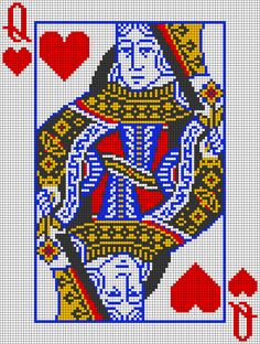 an image of a playing card with hearts and spades on the back, as well as