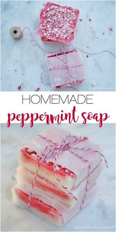 homemade peppermint soap recipe that is easy to make