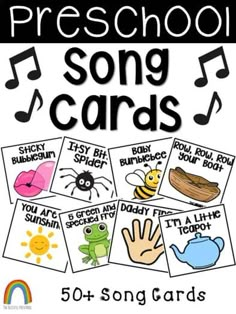 the song cards for preschool to play with their own music instruments and other musical instruments