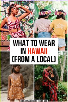 Are you looking for the best Hawaii outfits for your island vacation? This guide from a Hawaii local has all of the best recommendations! Luau Outfits Hawaii, Women’s Hawaiian Outfit, Kauai Vacation Outfits, Simple Hawaiian Outfit, Laui Outfit, Outfits For Kauai Hawaii, Hawaiian Trip Outfits, Local Hawaiian Outfit, Modest Hawaii Outfits For Women