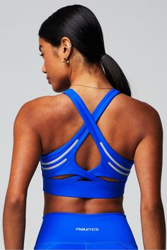 No-Bounce Reflective High Impact Sports Bra Fabletics blue female Activewear >> Womens >> Sports Bras >> High Impact regular Reflective/Removable Bra Cups/Removable Cups Silky Black Hair, Female Activewear, Activewear Trends, Womens Sports, High Impact Sports Bra, Sport Bh, Sport Bra, Active Women, Bra Cups