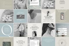 a collage of photos with the words 101 on them and images in different colors