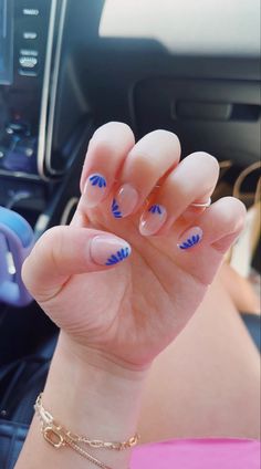 Simple Short Nail Designs Summer Acrylic, Coastal Acrylic Nails, Spring Break Nails 2024 Short, Preppy Nail Designs Summer, Easy Nail Designs Spring, Spring Easy Nails, Preppy Summer Nails Short Almond, Short Nails For Hawaii Vacation, Spring Break Nail Ideas Short