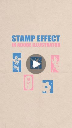 an advertisement for stamp effect in adobe