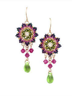 These boho-style earrings are not just accessories, they're a statement. Ideal for special occasions, they add an elegant touch to your ensemble while showcasing your style.
With their colorful design and sparkling Swarovski crystals, these earrings are sure to catch the eye and command attention

Made by hand from Swarovski crystal beads, Miyuki round seed beads, Miyuki Delica beads, and goldfilled 14k ear-wire Boho Chandelier, Seed Bead Flowers, Unique Valentines Gifts, Boho Style Earrings, Miyuki Delica Beads, Swarovski Crystal Jewelry, Earrings Colorful, Swarovski Crystal Beads, Homemade Jewelry