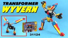 an image of a toy that is in the shape of a transformer wyvern