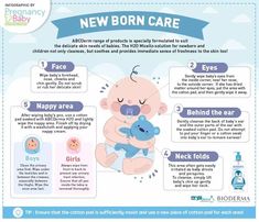 a baby holding a blue teddy bear in its arms with the words new born care on it