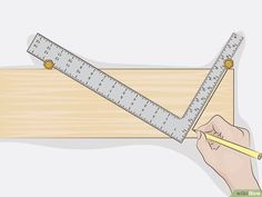 a person holding a ruler and pencil in their hand with the word how to measure on it