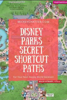 the disney parks secret shortcut paths map