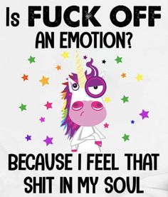 Unicorn Quotes, Funny Mean Quotes, Cute Animal Quotes, Funny Day Quotes, Funny Quotes Sarcasm, Funny Cartoon Quotes, Cartoon Quotes, Sarcastic Quotes Funny, Work Humor