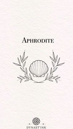 an image of the front cover of a book with words above it that read aphrodite