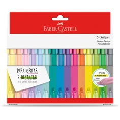 faber castel marker pens in assorted colors, set of 15 by faber castel