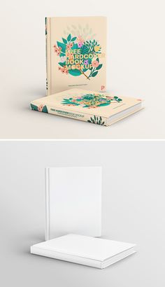 two different books with white covers on them