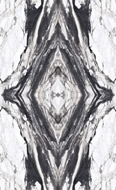 an abstract photograph of black and white shapes in the form of a kaleiki