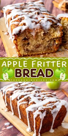 This Apple Fritter Bread is so soft, fluffy, and easy to make that it is perfect for your Fall breakfast ideas. It's awesome to pair it with your favorite coffee to kick-start your day. This quick bread is stuffed with apples, cinnamon, and sugar that you will enjoy in every bite. This best apple recipe is best for your holiday brunch food. It's so delicious that you will surely ask for more! Apple Fritters Bread Recipe, Apple Cinnamon Bread, Apple Fritter Bread, Apple Fritter, Dessert Breakfast, Apple Dessert Recipes, Apple Bread, Fall Recipe