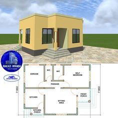 two story house plan with 2 car garage