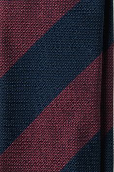 Silk Grenadine Jacquard / Blockstripe Navy/Burgundy - Brunati Como Unstructured Jacket, Luxury Ties, Stripe Silk, Modern Gentleman, Lake Como, Luxury Accessories, Casual Jacket, Design Your Own, 20th Century