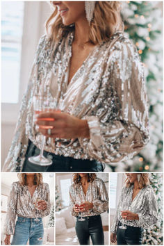 Girls Night Out Sequin Long Sleeve Top Sequin Peplum Top, Nashville Outfit, Sparkly Outfits, Vegas Outfit, Nashville Outfits, Professional Wardrobe, New Years Eve Outfits, Stage Costume