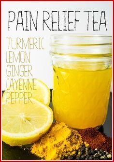 Pain Relief Tea, Anti Dieting, Turmeric Tea, God Mat, Homemade Remedies, Nutrition Education, Health Drink