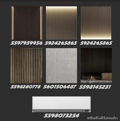 the different types of blinds are shown in this image, and there is also an advertisement for