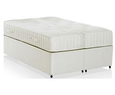 an image of a white mattress on wheels