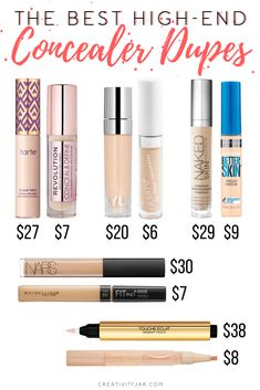 Best Concealer Sephora, Best Drugstore Beauty Products, Good Concealer Drugstore, Good Drugstore Makeup, Makeup Duplicates, Skin Care Drugstore, Good Makeup Products, Popular Makeup Products, Best Drugstore Skincare Products