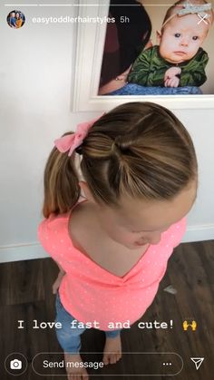 Dance Updos Recital, Quick Girls Hairstyles Kids, Dr Hairstyles, Preschool Hairstyles, Baby Hairstyle, Easy Toddler Hairstyles