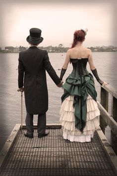 Steam Punk Wedding, Steampunk Wedding Themes, Steampunk Wedding Dress, Wedding Fotos, Lady Like, Steampunk Wedding, Victorian Wedding