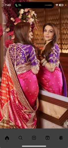 Nita Ambani Blouse Designs, Exclusive Blouse Designs, Classic Saree, Nita Ambani, Lehenga Blouse Designs, Blouse Design Images, Wedding Blouse Designs, Blouse Designs Silk, Elegant Blouse Designs