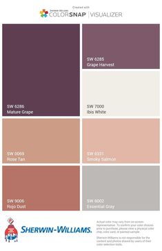 the color scheme for sheryln - williams's paint colors