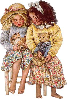 Lisi Martin,Children 가족 일러스트, Children Clipart, Nostalgic Art, Sarah Kay, Clip Arts, Mia 3, Straw Hats, Kids Clipart, Classic Kids