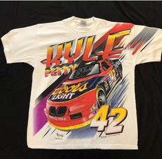 Kyle Petty, Custom Pants, Richard Petty, T Shirt Time, Vintage Nascar, Car Shirts