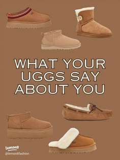 What your Uggs say about you 🤎 Styling Uggs, Preppy People, Winter Uggs, Cute Converse Shoes, Room Wishlist, Preppy Brands, Preppy Things, Cute Converse, Cute Nike Outfits