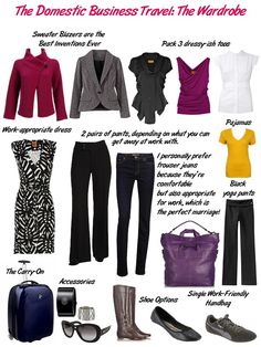 what to pack for a week long business casual trip travel Business Casual Carry On, Week Long Work Trip Packing, Packing Outfits, Yoga Pants For Work, Business Packing, 21 Outfits, Business Wardrobe