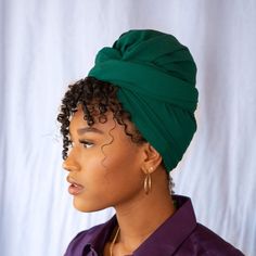 Headwrap Hairstyles, African Hair Wrap, Head Wrap Styles, Hair Wrap Scarf, Hair Scarf Styles, Big Curls, Head Scarf Styles, African Head Wraps, Turban Style